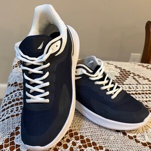 Nautica Women's Navy and White Athletic Shoes